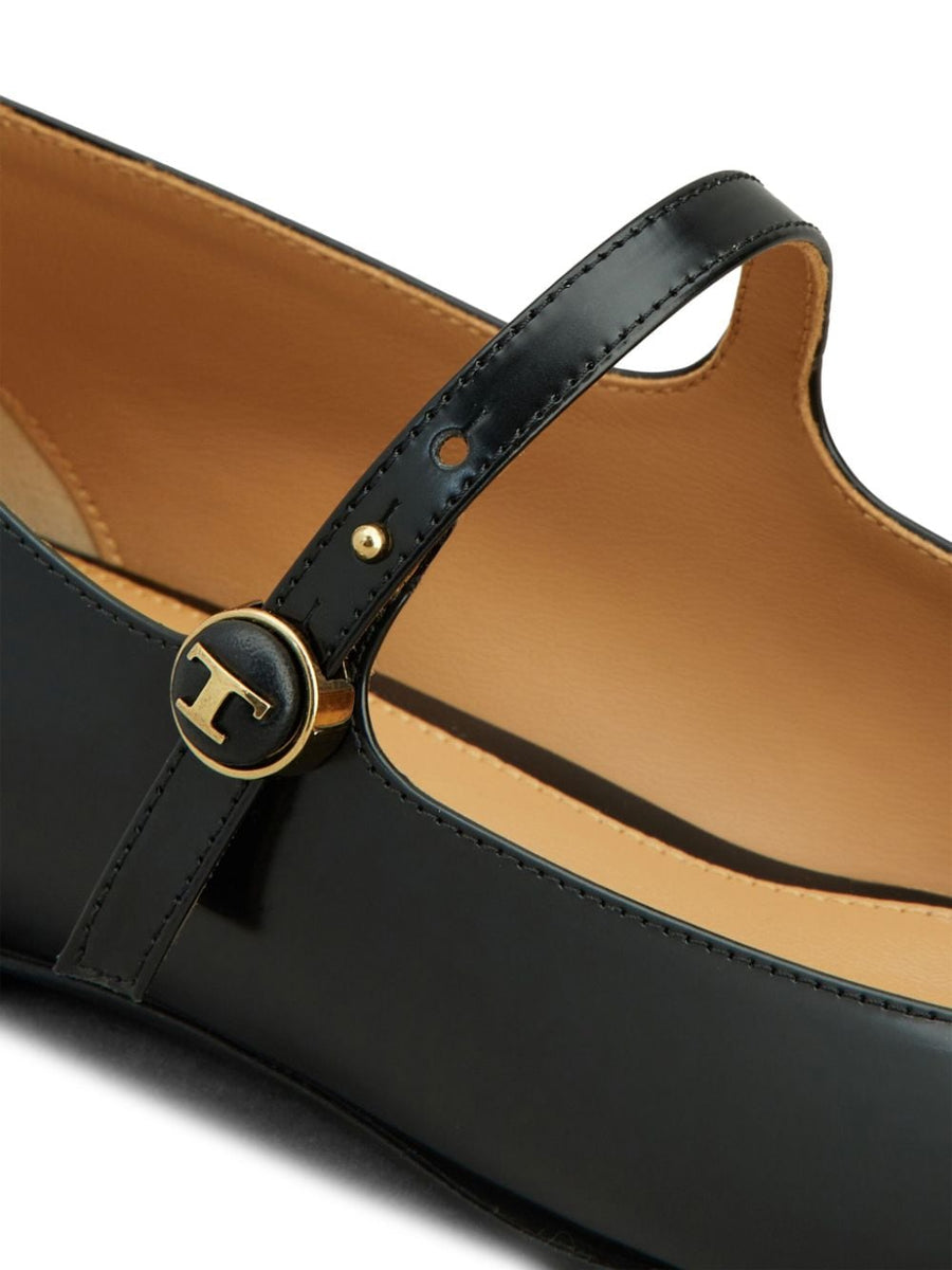 LEATHER BALLET FLATS