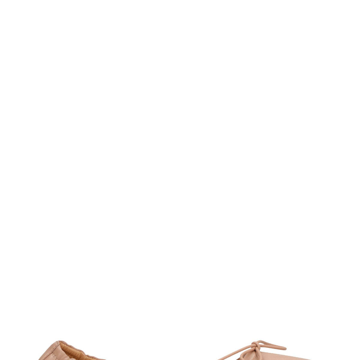 BUBBLE LEATHER BALLET FLATS