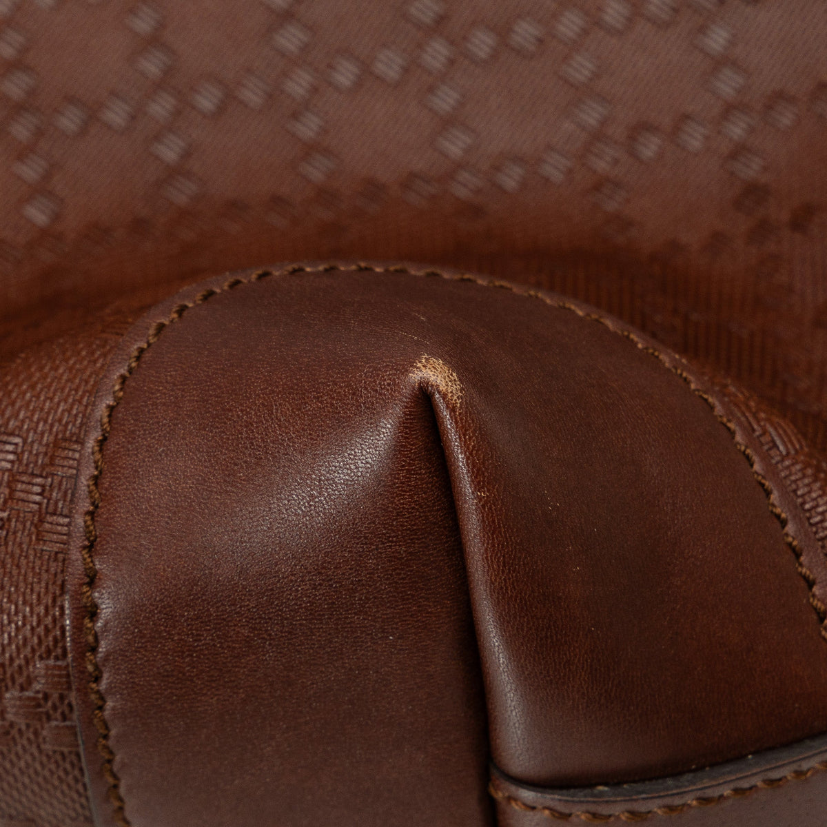 GUCCI Leather Diamante Craft Tote Bag