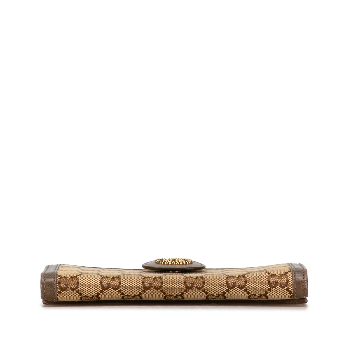 GUCCI Studded Interlocking GG Canvas Bifold Wallet Long Wallets