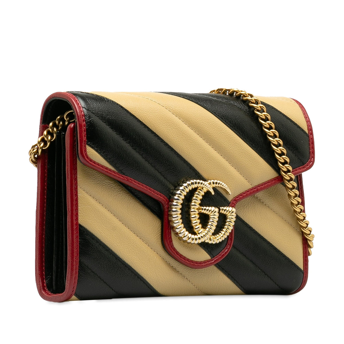 GUCCI GG Marmont Torchon Wallet on Chain Crossbody Bag