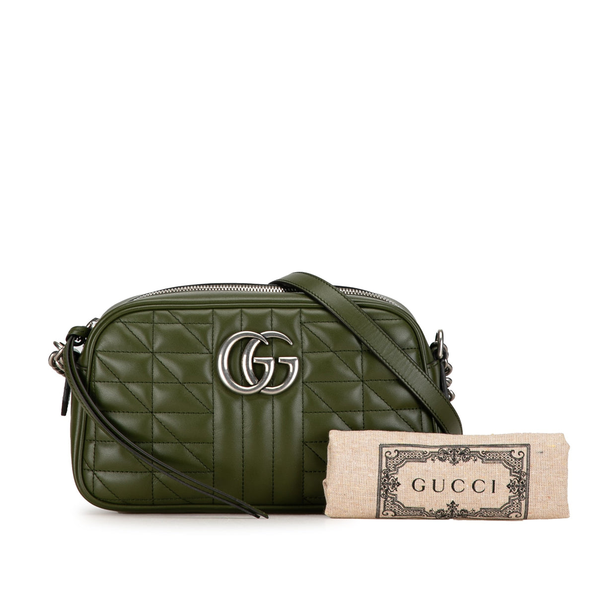 GUCCI Small GG Marmont Aria Matelasse Camera Bag