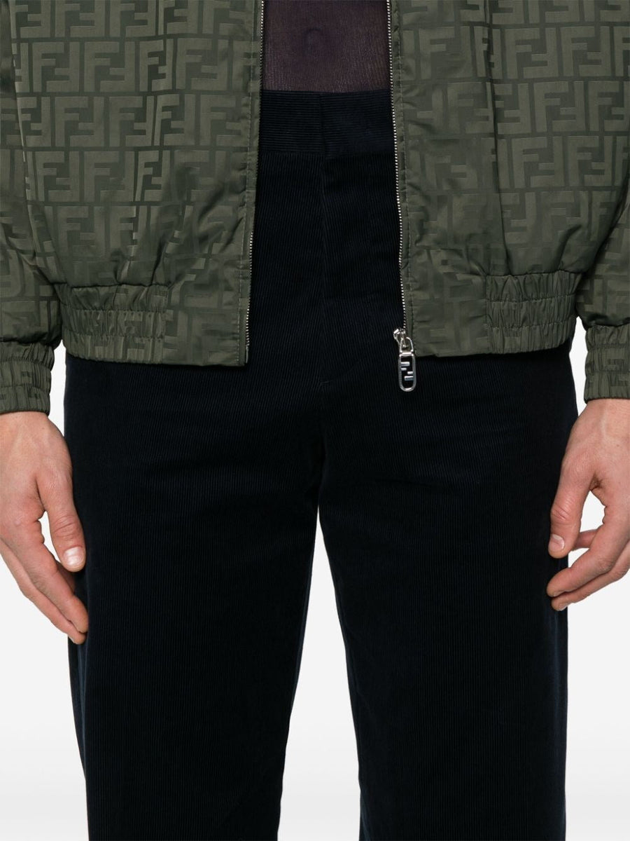 Fendi Men `Ff` Embossed Pants