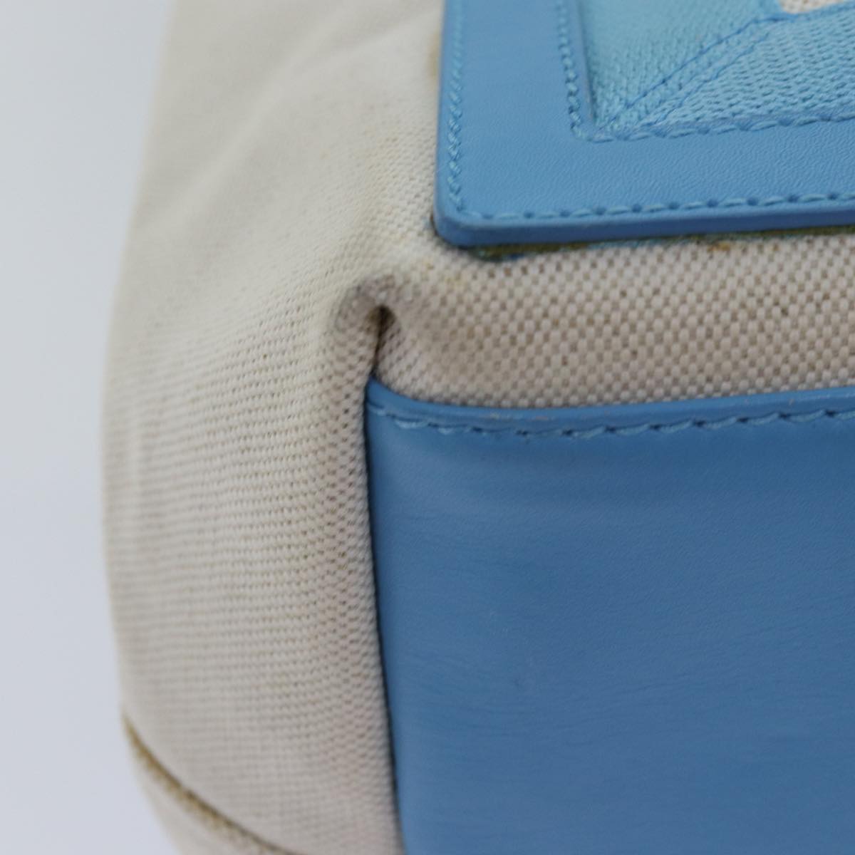 balenciaga Navy Cabas S Hand Bag Canvas Blue Gray 339933 Auth ac3029
