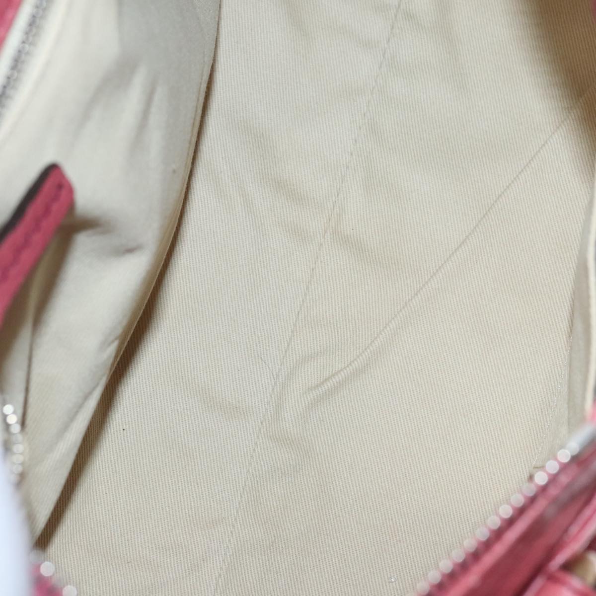Chloe Paddington Hand Bag Leather Pink Gold Silver am7422