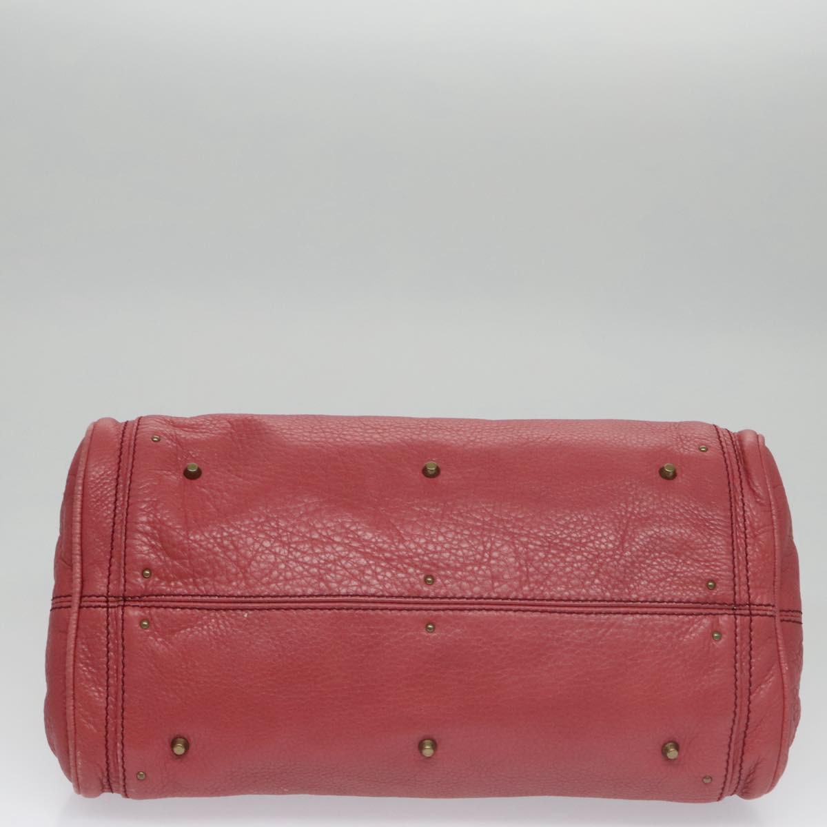 Chloe Paddington Hand Bag Leather Pink Gold Silver am7422