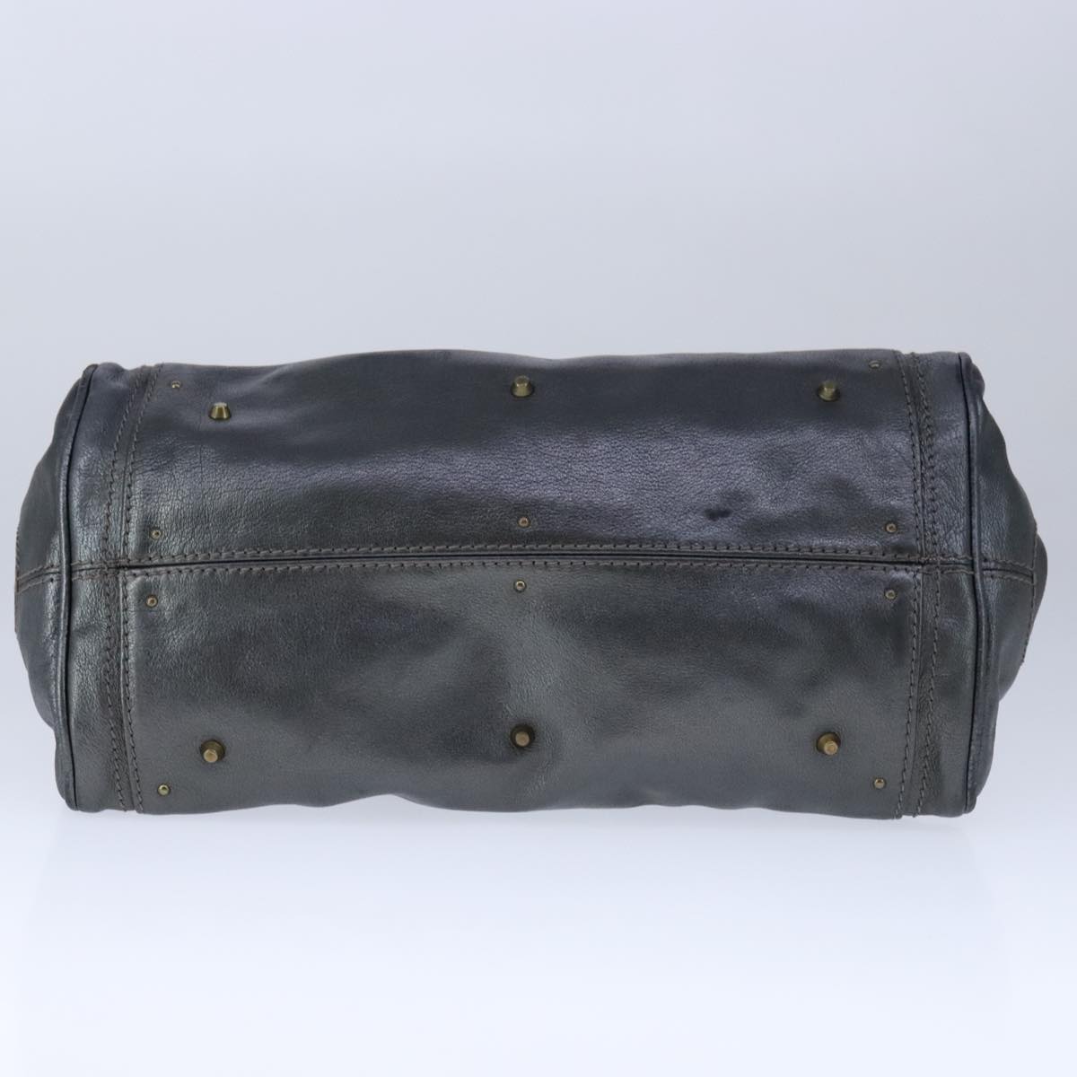 Chloe Paddington Hand Bag Leather Gunmetal am7424