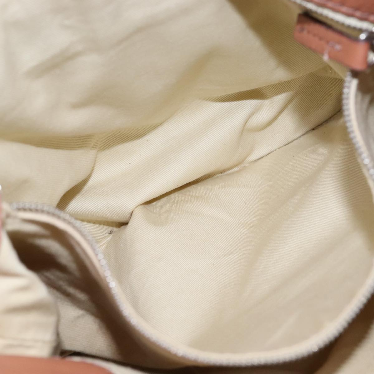 Chloe Paddington Shoulder Bag Leather Brown Gold Silver am7464