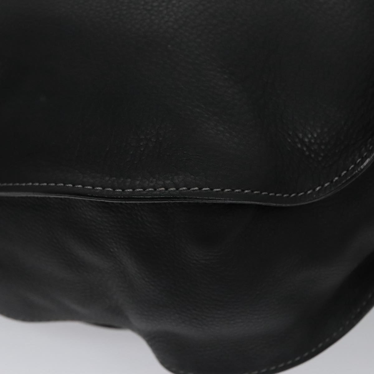 Chloe Mercy Hand Bag Leather Black Gold am7486