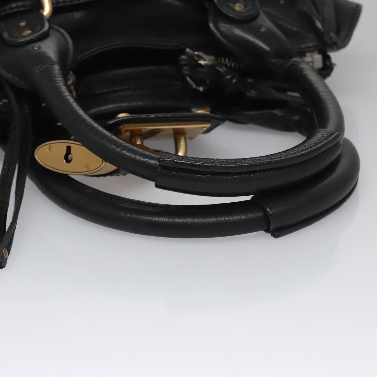 Chloe Paddington Hand Bag Leather Black am7564