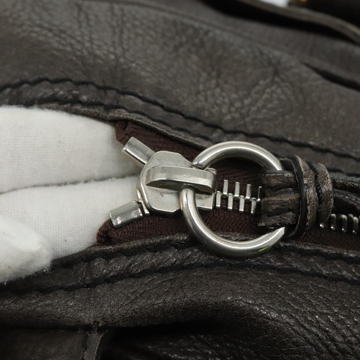 Chloe Paddington Shoulder Bag Leather Brown am7569