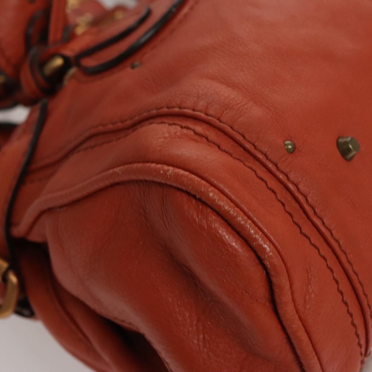 Chloe Paddington Hand Bag Leather Brown am7591