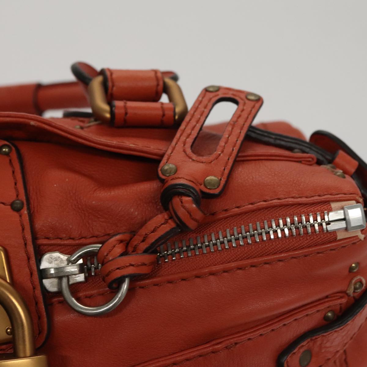 Chloe Paddington Hand Bag Leather Brown am7591
