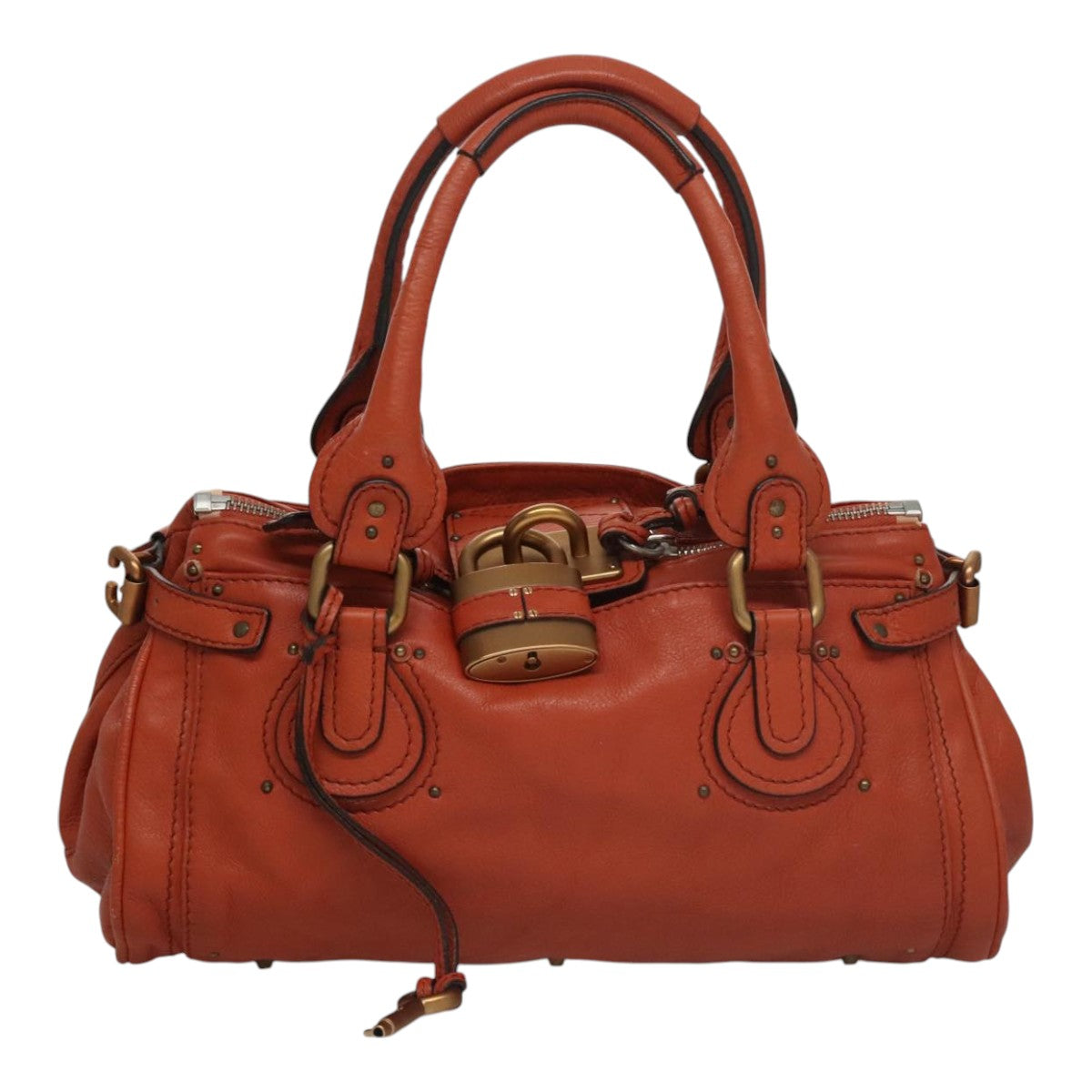 Chloe Paddington Hand Bag Leather Brown am7591