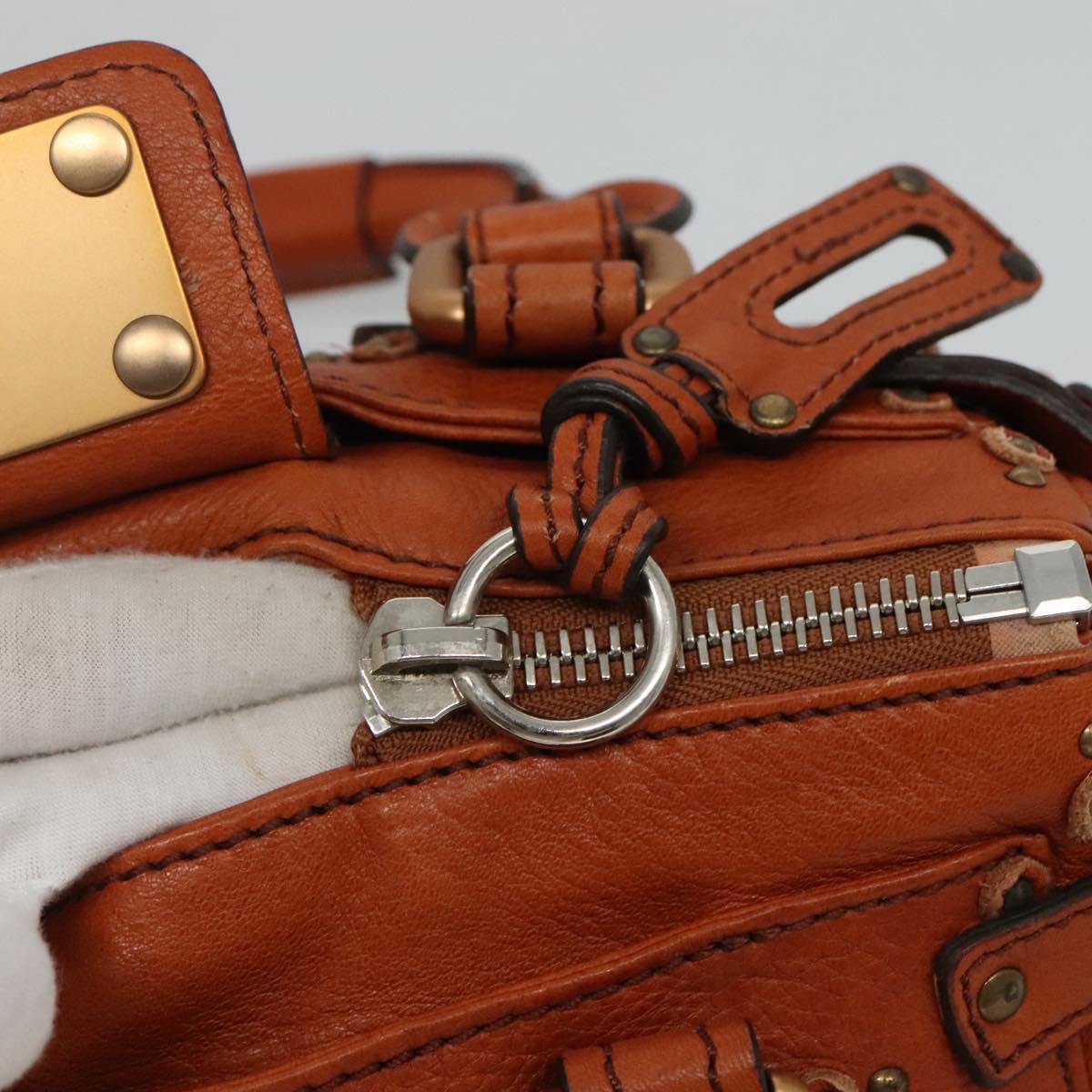Chloe Paddington mini Hand Bag Leather Brown am7622