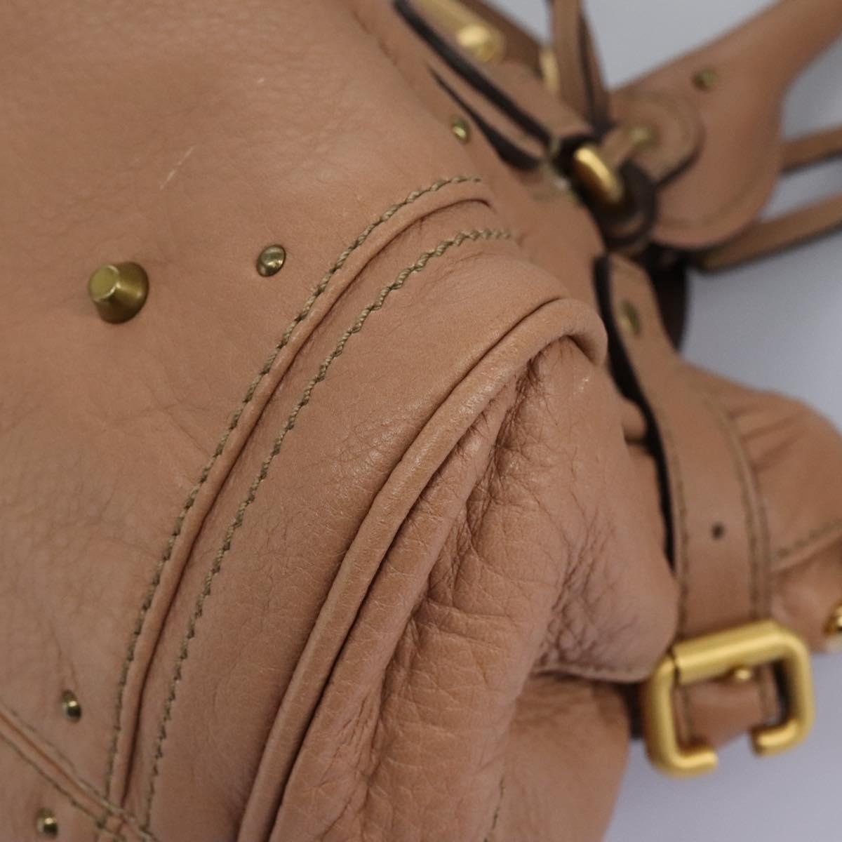 Chloe Paddington Hand Bag Leather 2way Beige am7628