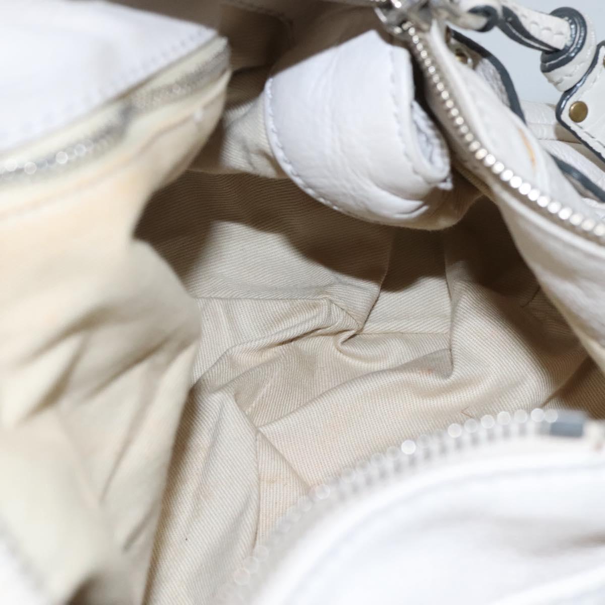 Chloe Paddington Hand Bag Leather White am7675
