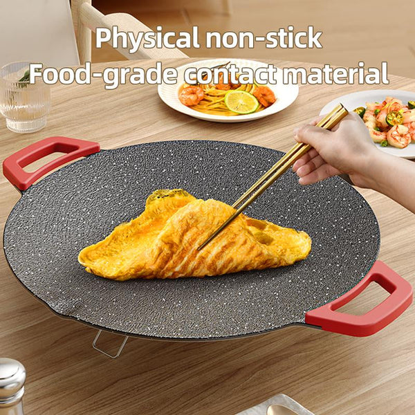 AORAN 1500W Portable Electric Korean BBQ Grill, Indoor Smokeless Grillnon-Stick Grill Pan, Adjustable Temperature Control,Nonstick Surface,Comal