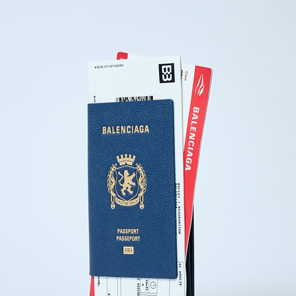 Balenciaga Men Passport Long Wallet