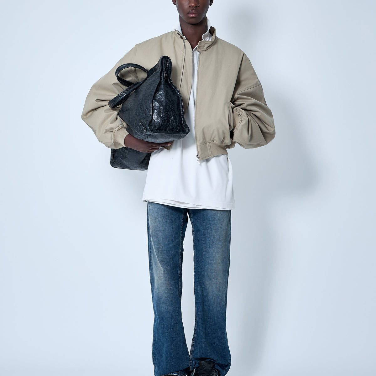 Balenciaga Men Round Harrington Jacket