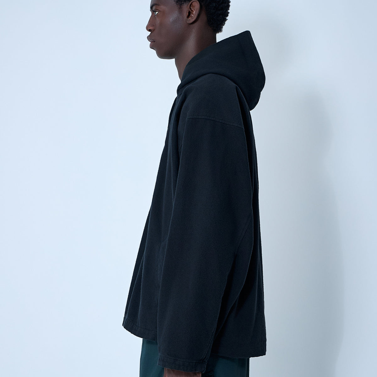 Balenciaga Men Logo Motif Zip-Up Jacket
