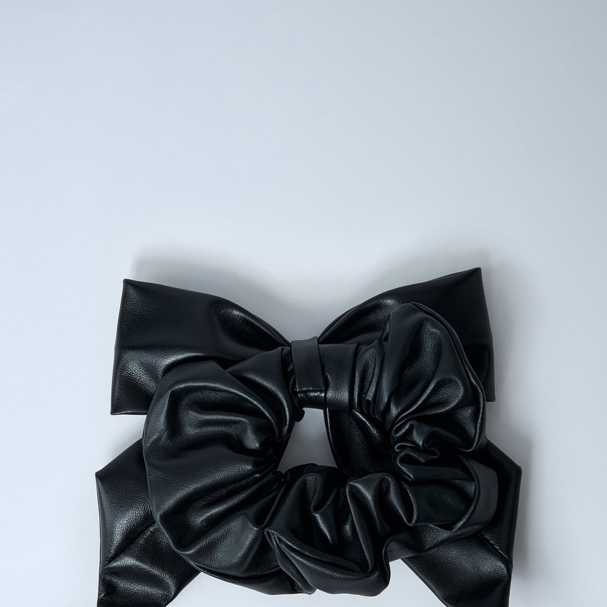 Balenciaga Women Leather Logo Hardware Scrunchie