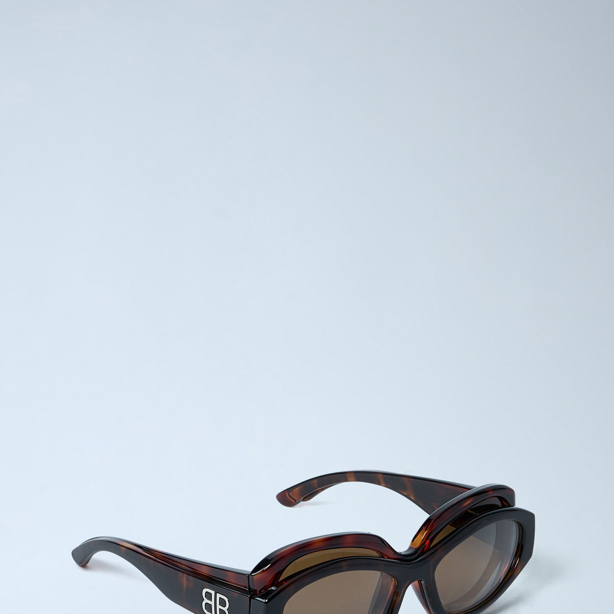 Balenciaga Men Superbusy Round Sunglasses