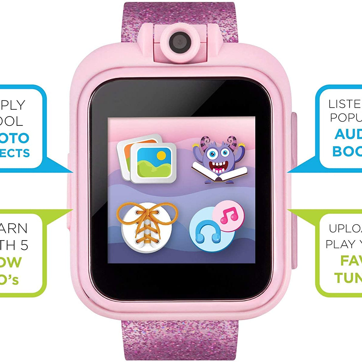 PlayZoom 2 Kids Smartwatch: Fuchsia Glitter