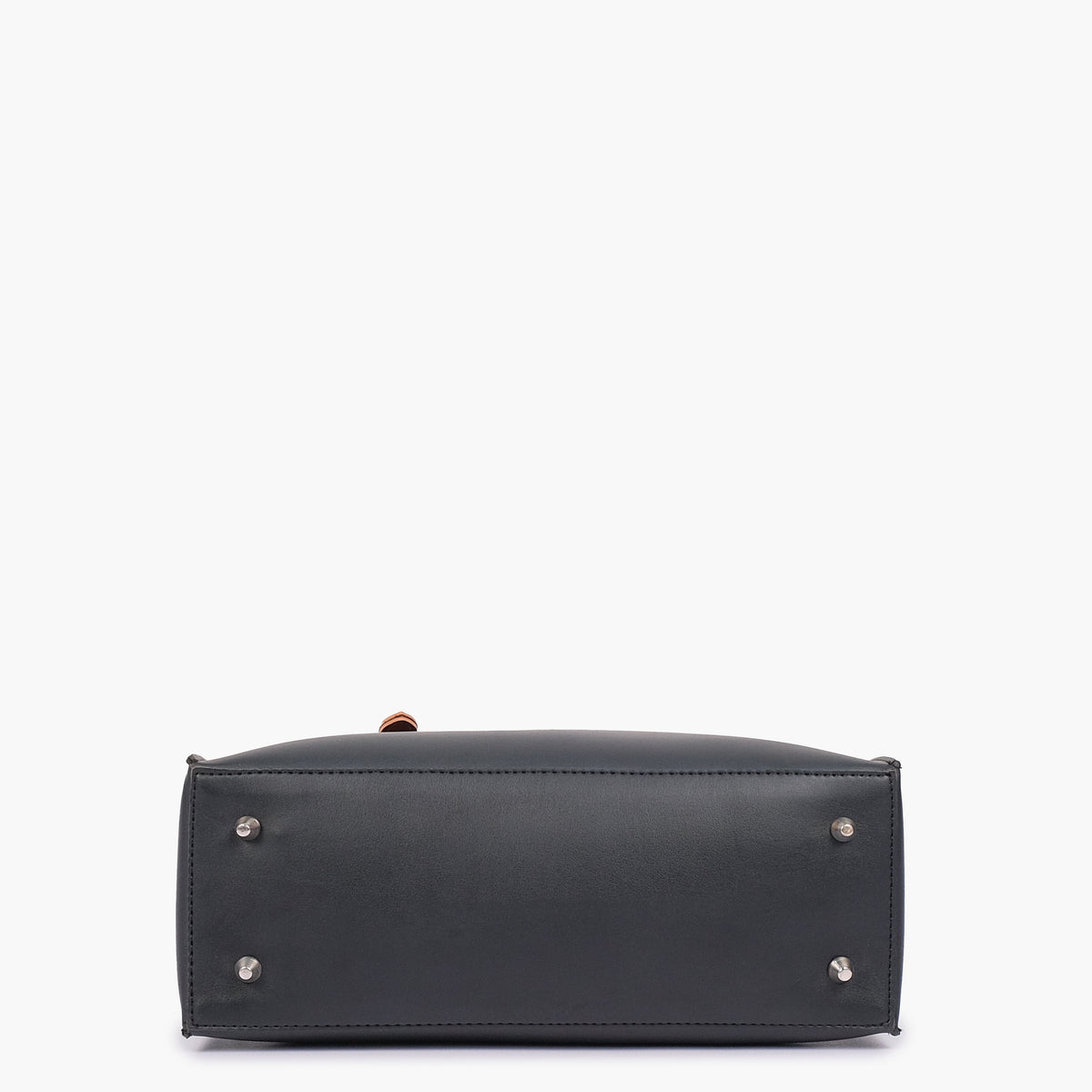 Black satchel tote bag
