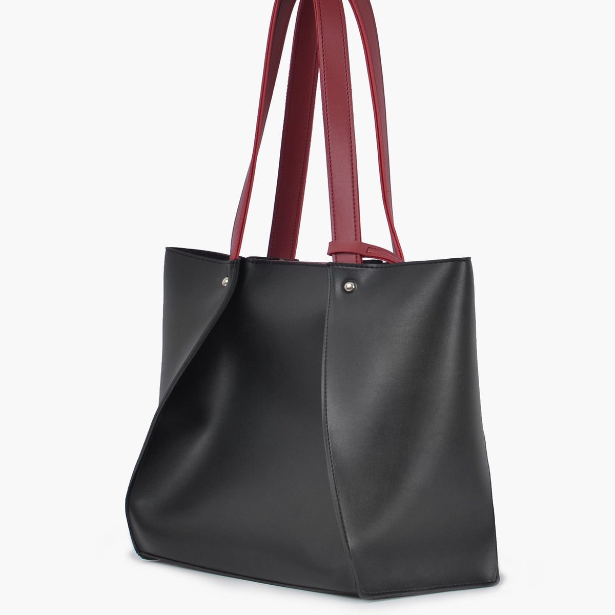 Black shopping tote bag