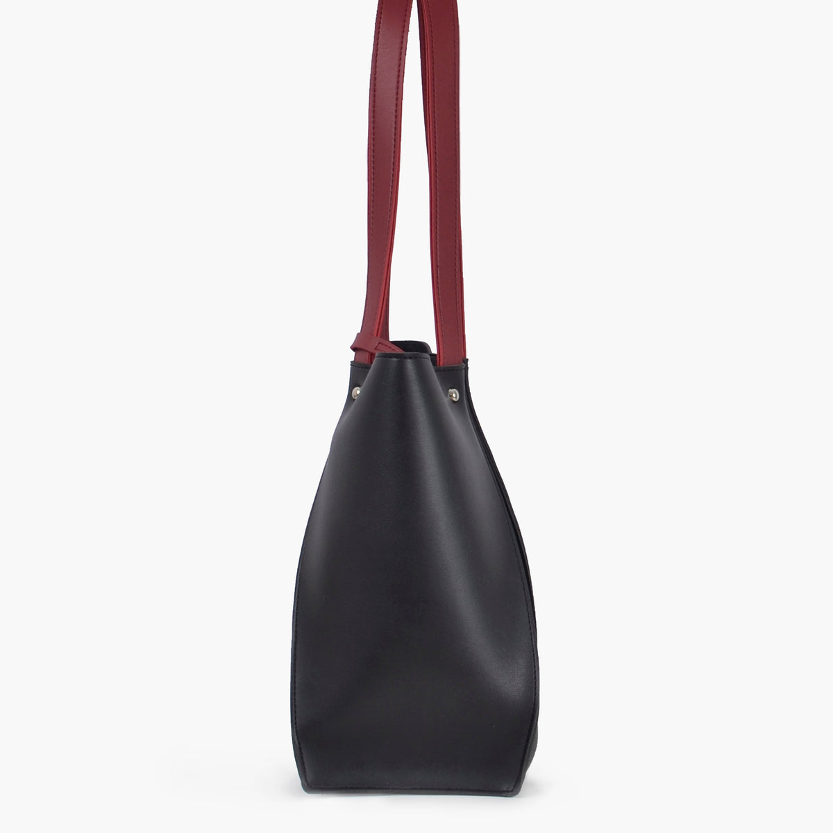 Black shopping tote bag