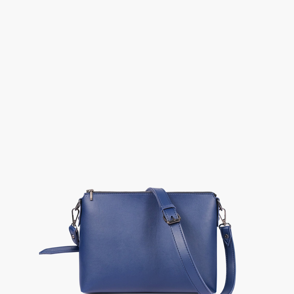 Blue two-piece floral tote