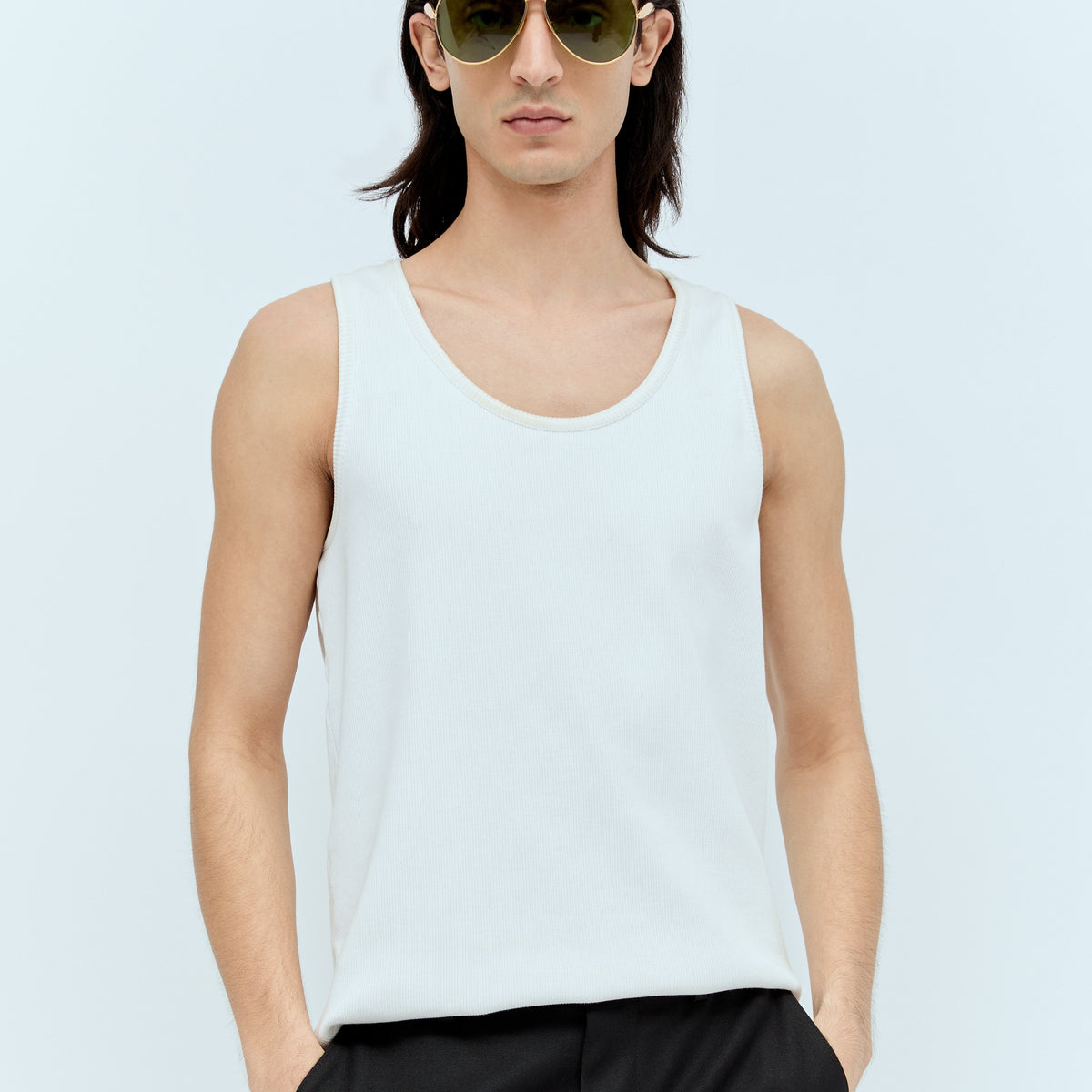 Bottega Veneta Men Sardine Aviator Sunglasses