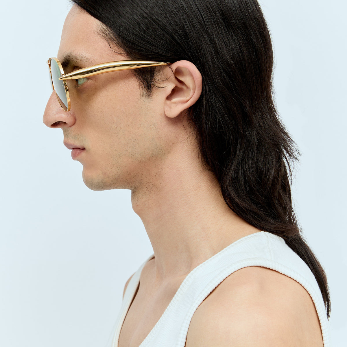 Bottega Veneta Men Sardine Aviator Sunglasses