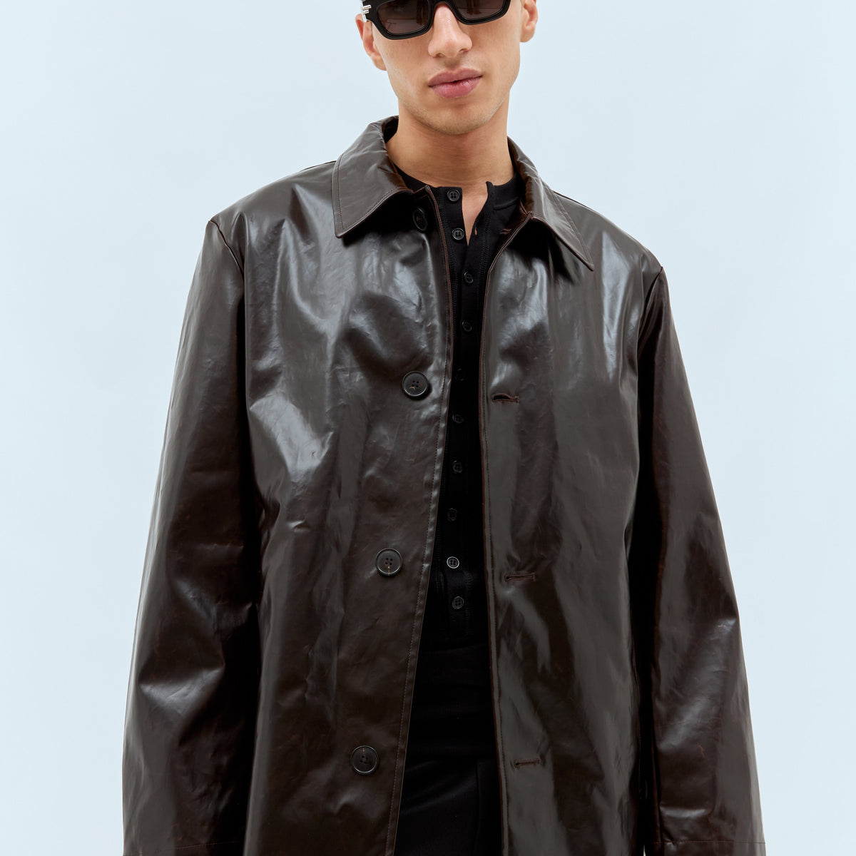 Bottega Veneta Men Mitre Square Sunglasses