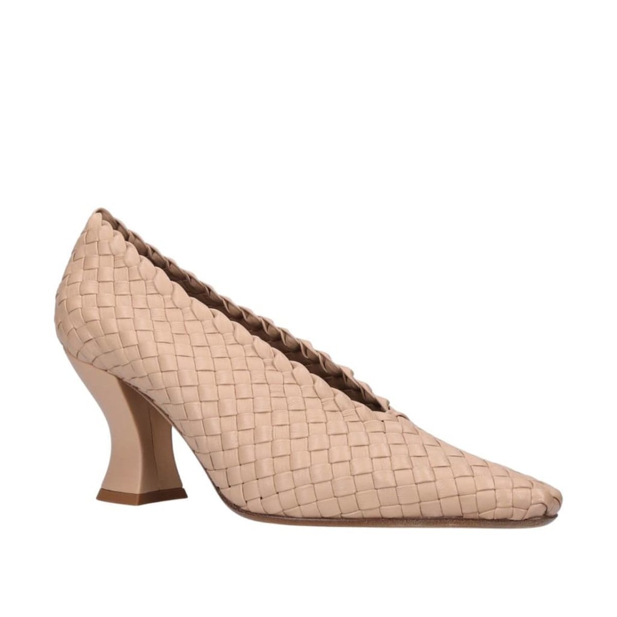 Almond Leather Pumps