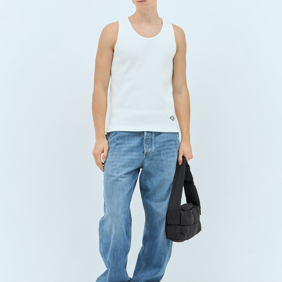 Bottega Veneta Men Rib Jersey Tank Top