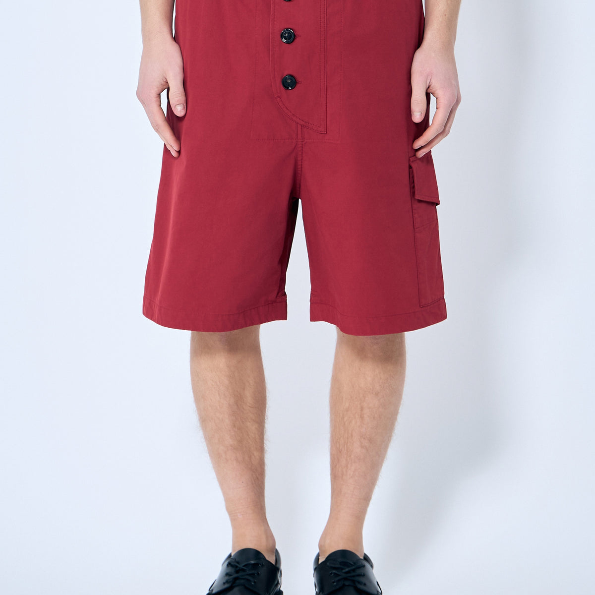 Bottega Veneta Men Light Cotton Twill Shorts