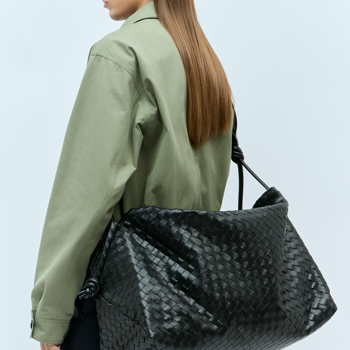 Bottega Veneta Men Large Loop Weekender Bag