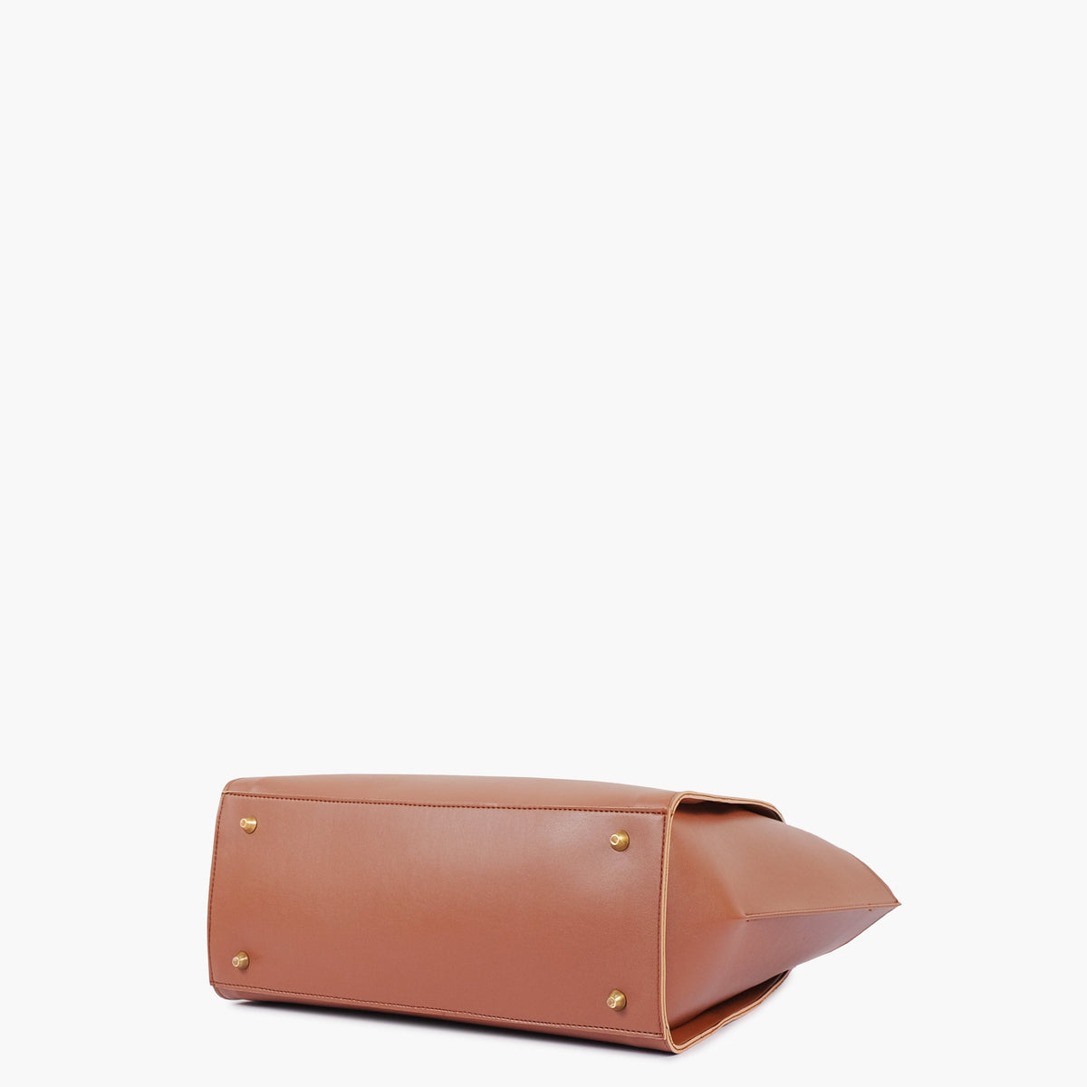 Brown classic tote bag