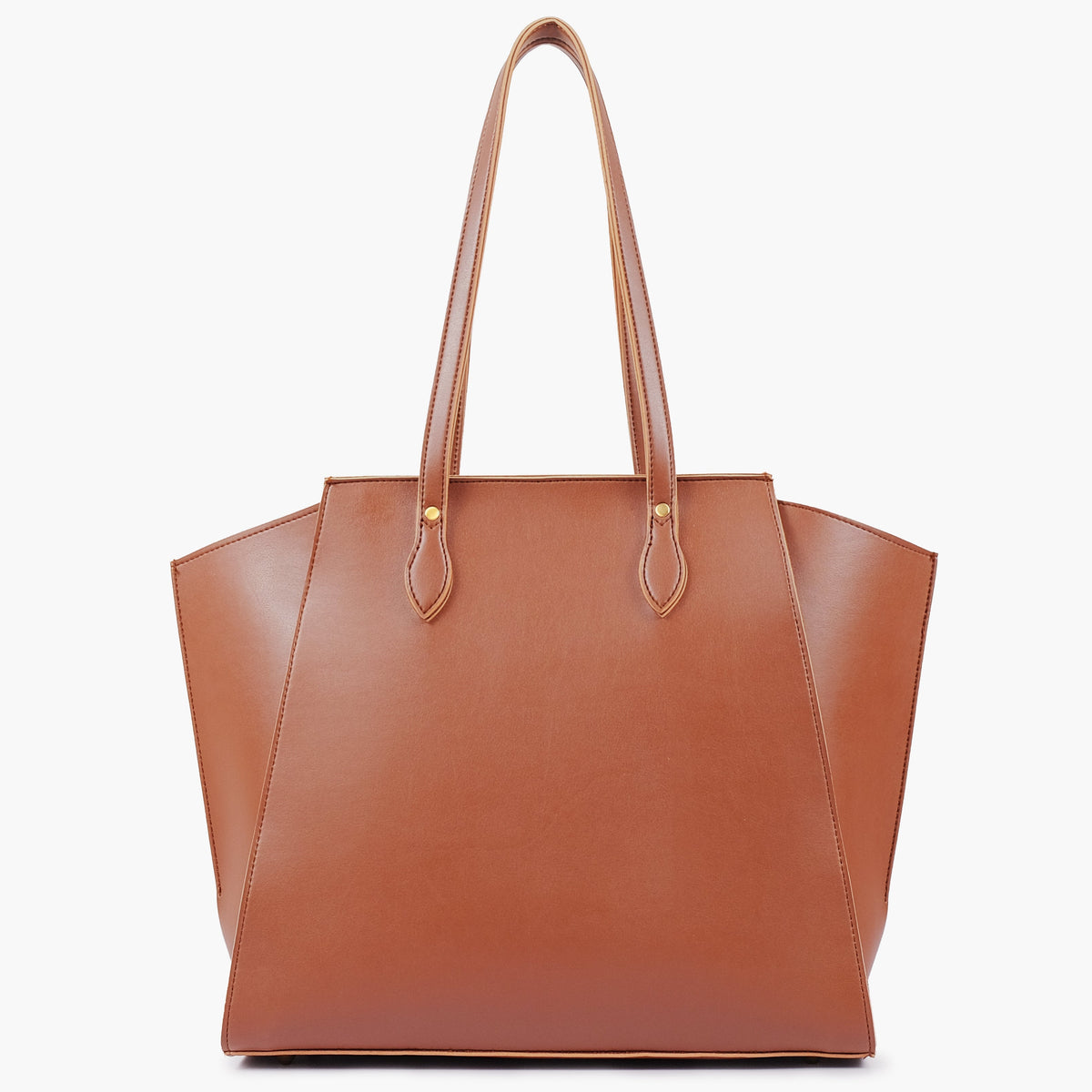 Brown classic tote bag