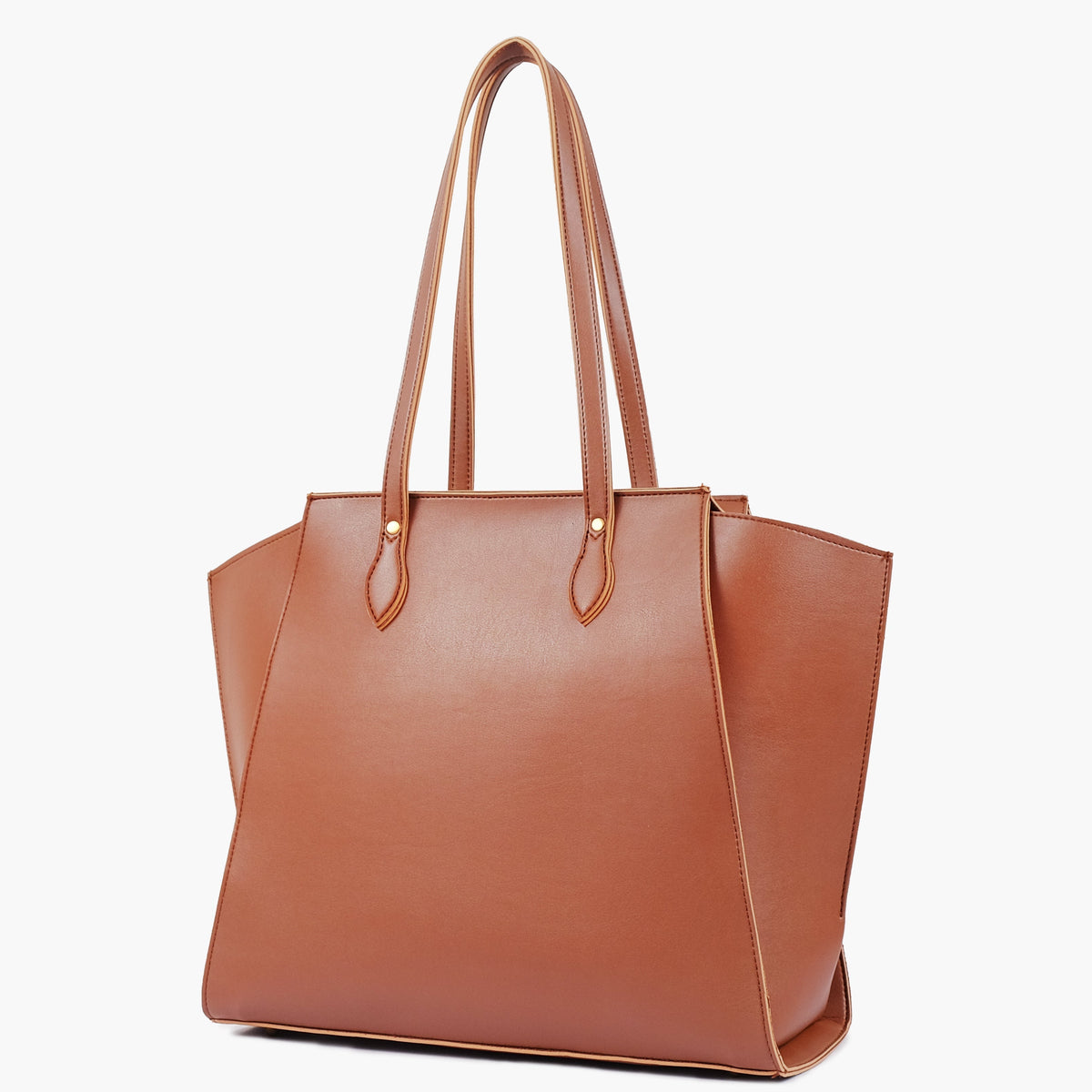 Brown classic tote bag