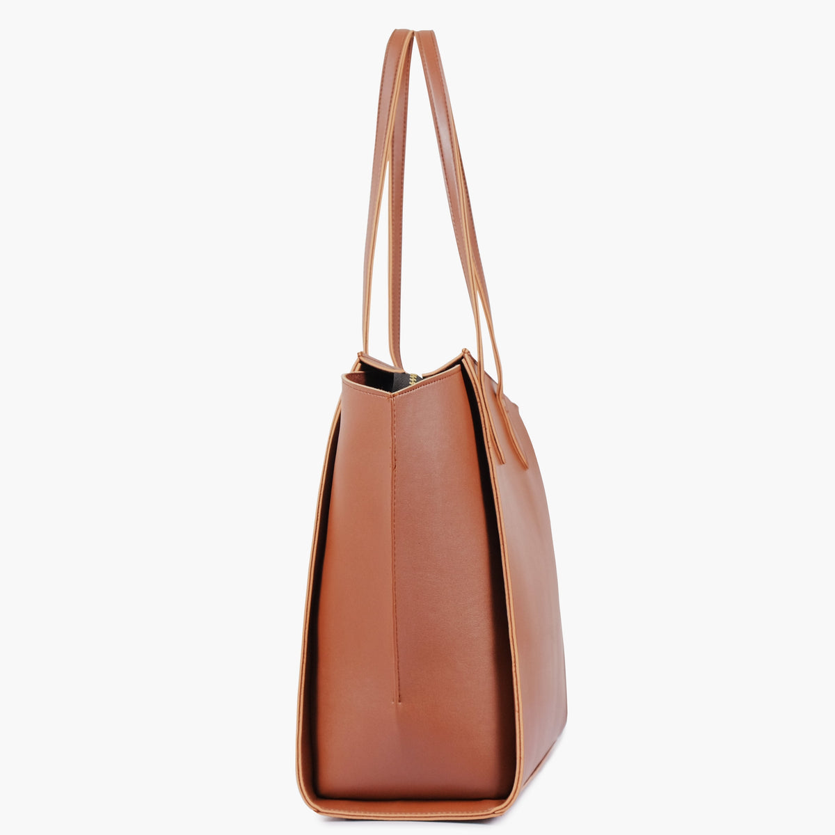 Brown classic tote bag