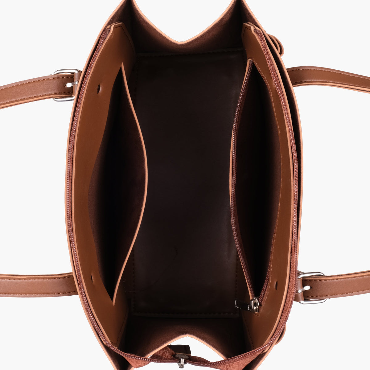 Brown satchel tote bag