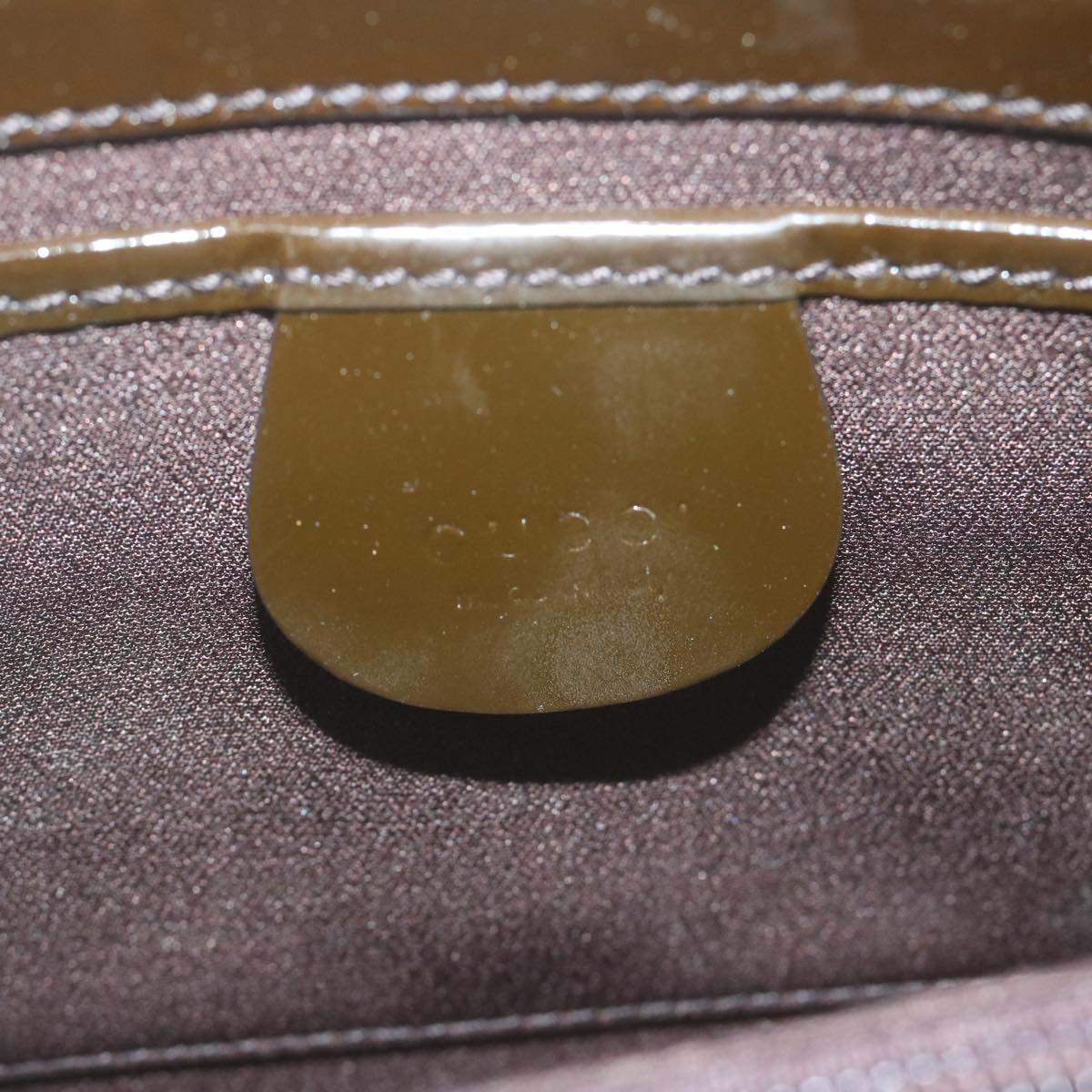 GUCCI Clutch Bag Velor Brown Auth bs11668