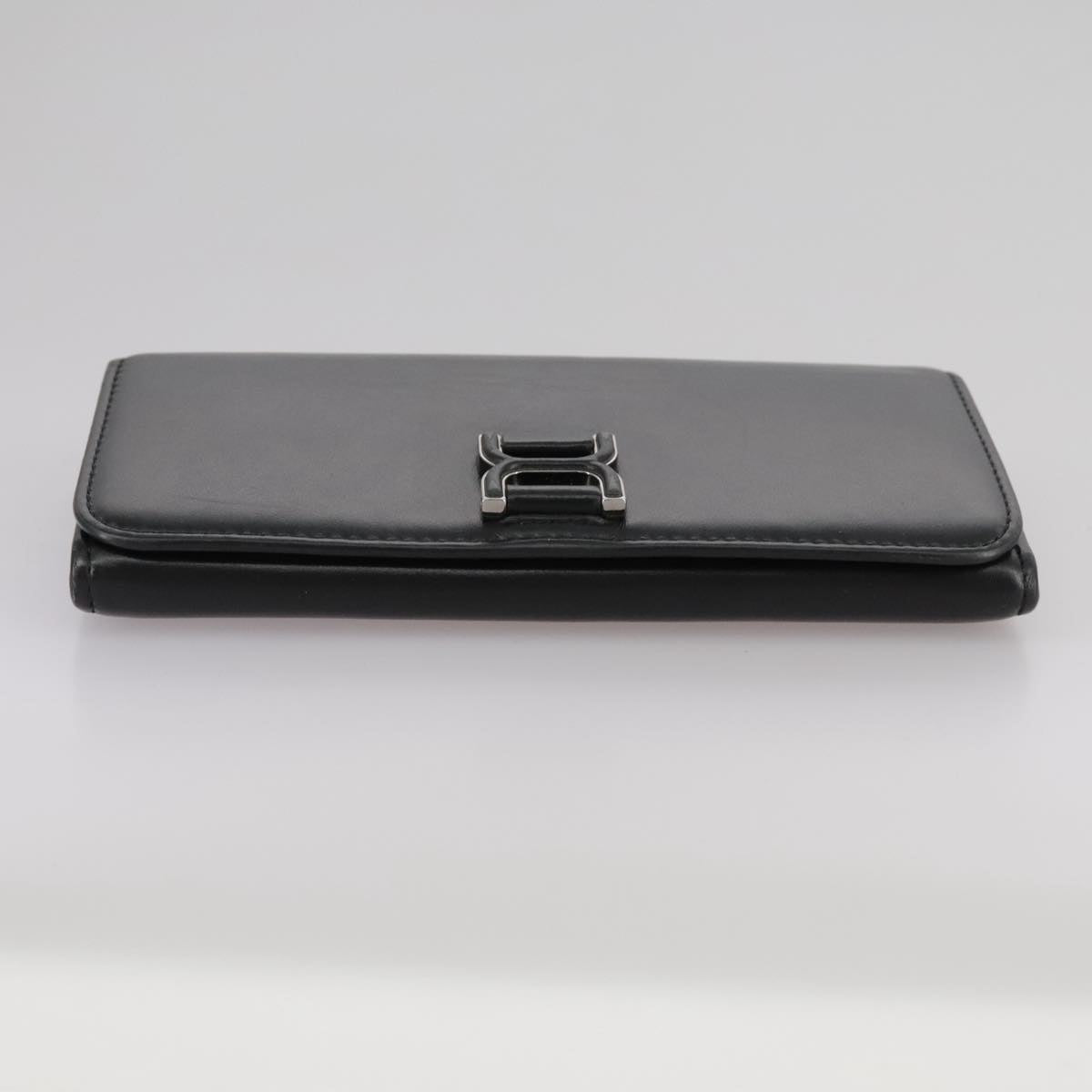 Chloe Long Wallet Leather Black bs21335