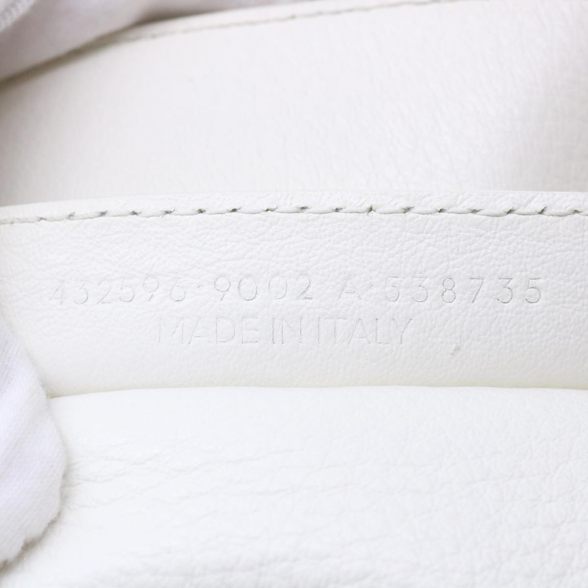 balenciaga Paper Hand Bag Leather White 432596 Auth bs7729