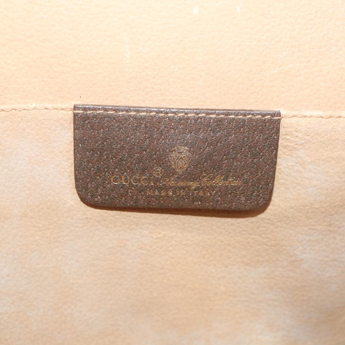 GUCCI Gg Supreme Web Sherry Line Clutch Bag Red Beige 156 01 031 Auth Bs9677