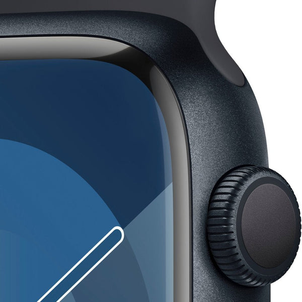 Apple Watch Series 9 45mm 2024 (GPS) Midnight Aluminum Case with Midnight Sport Band - M/L - Midnight
