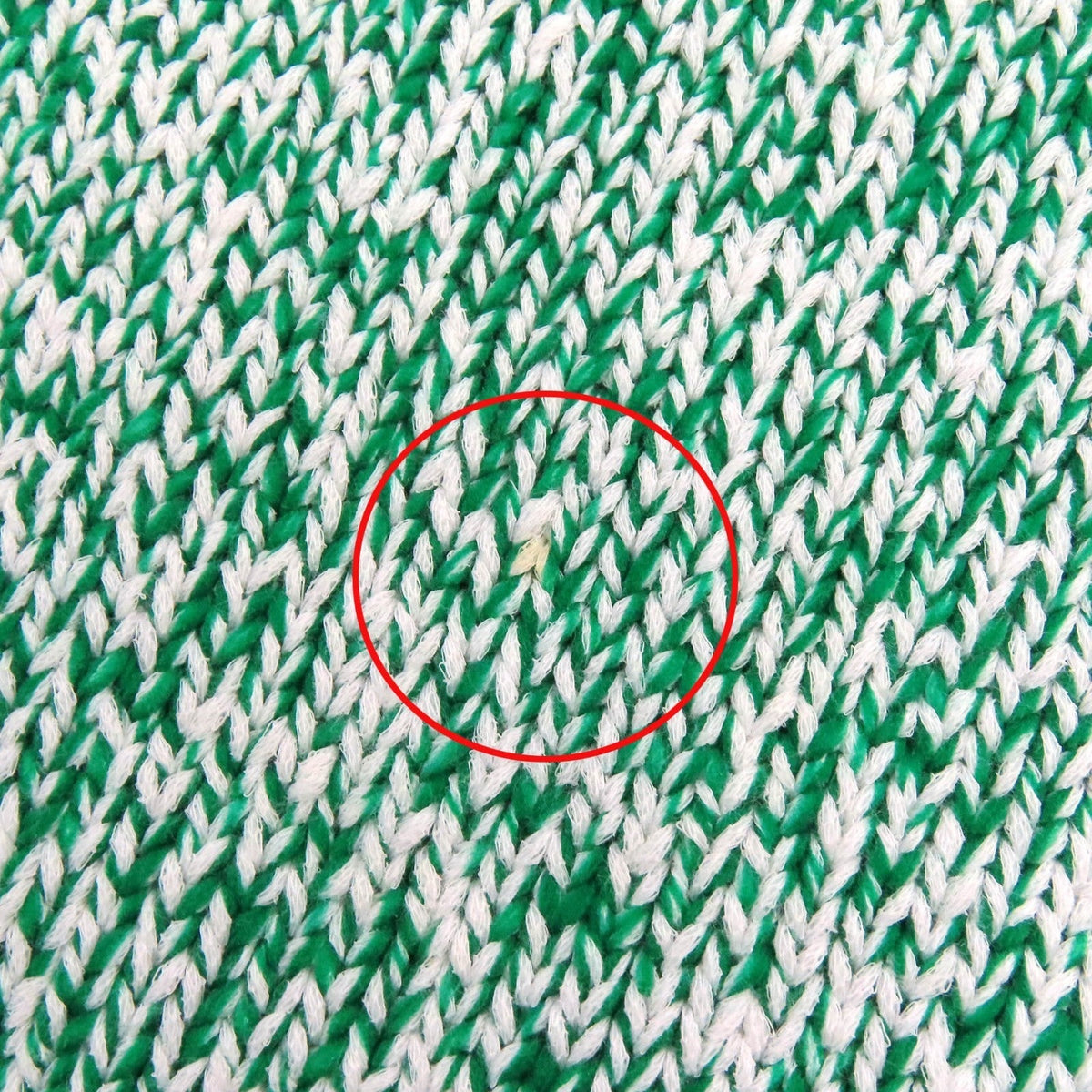 balenciaga Melange Cotton Mix Knit Sweater Green S